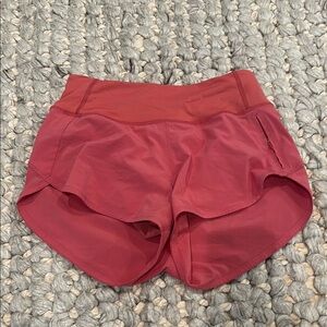Women's Red Athletic Shorts